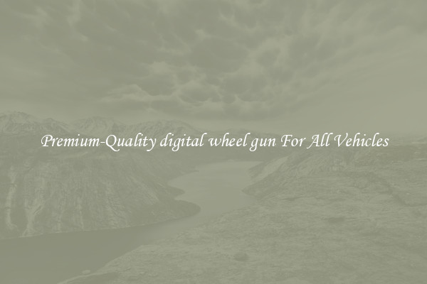 Premium-Quality digital wheel gun For All Vehicles