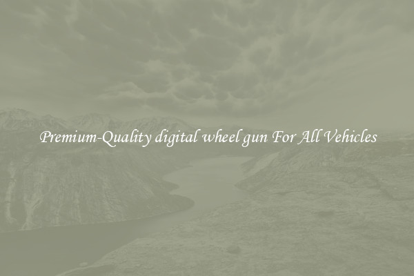 Premium-Quality digital wheel gun For All Vehicles