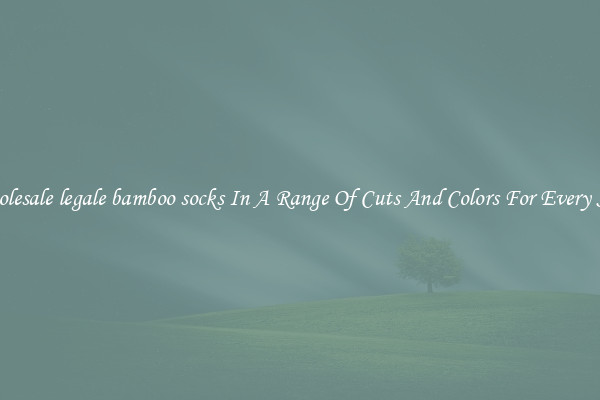 Wholesale legale bamboo socks In A Range Of Cuts And Colors For Every Shoe