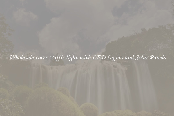Wholesale cores traffic light with LED Lights and Solar Panels