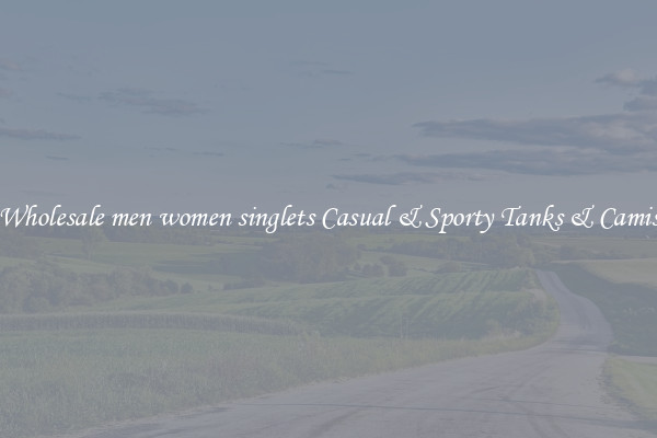 Wholesale men women singlets Casual & Sporty Tanks & Camis