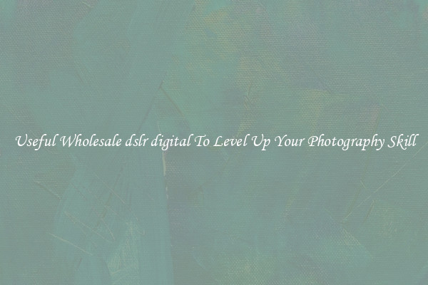 Useful Wholesale dslr digital To Level Up Your Photography Skill