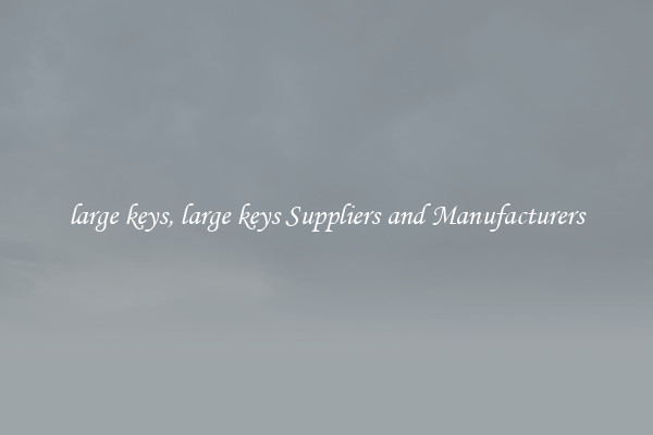 large keys, large keys Suppliers and Manufacturers