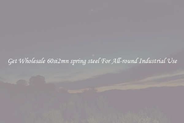Get Wholesale 60si2mn spring steel For All-round Industrial Use