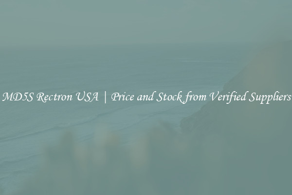 MD5S Rectron USA | Price and Stock from Verified Suppliers