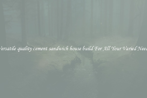 Versatile quality cement sandwich house build For All Your Varied Needs