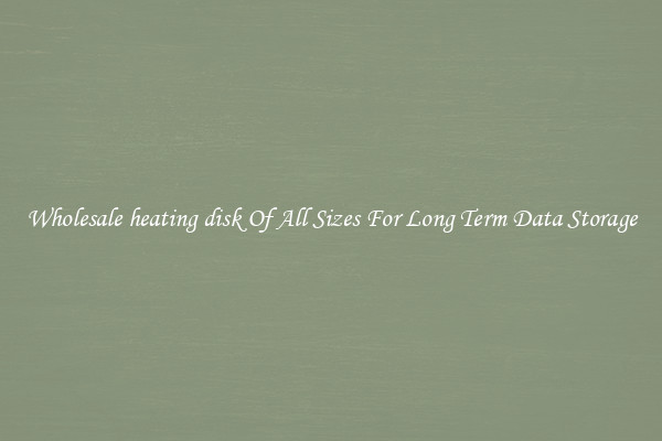 Wholesale heating disk Of All Sizes For Long Term Data Storage