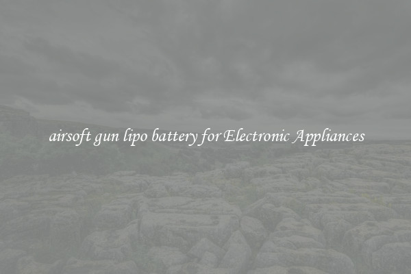 airsoft gun lipo battery for Electronic Appliances
