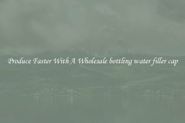 Produce Faster With A Wholesale bottling water filler cap